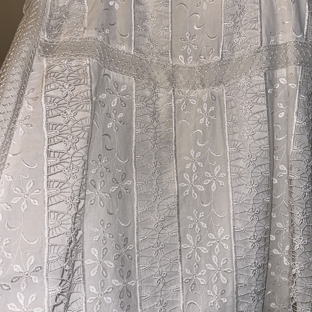 For Love & Lemons Gabrielle Midi Dress lace white Ivory medium - Picture 11 of 13